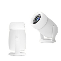 Mini projecteur domestique intelligent sans fil DLP Android avec lumière LED, haut-parleurs intégrés, stéréo HIFI, portable pour l'éducation et le home cinéma