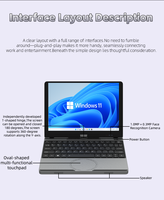 Tablette PC 4-en-1 OEM 10,5 pouces N150 avec clavier, 16 Go de RAM DDR4, Windows 11 Pro, écran tactile IPS 1920*1280, mini ordinateur portable pour étudiants et usage domestique