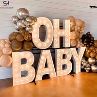 OH BABY Lettres lumineuses LED étanches très demandées pour événements, célébrations, Saint-Valentin, remise de diplômes, baby shower