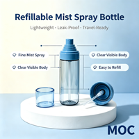 Flacon pulvérisateur inversé de luxe pour brume ultra-fine, rechargeable, pour hydratation du visage, mini-flacon portable