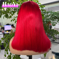 Perruques de cheveux humains bruts vietnamiens SDD, coupe droite, avec dentelle frontale HD 2x6, couleur 99j 350 P4/27 Ombré Rose Blond, style Bob ultra-lisse
