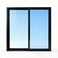 Ventanas Corredizas Horizontales de Aluminio Modernas con Rotura de Puente Térmico, Doble Acristalamiento, Aislamiento Térmico y Ahorro de Energía
