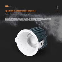 Étanche IP44 Anti-éblouissement Anti-buée Encastré LED Plafonnier Corps En Aluminium Downlight pour Salle De Bains Hôtel Lobby Usage Domestique