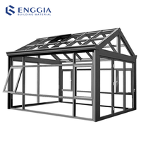 Serre en verre insonorisée sur mesure, moderne, triangulaire, autoportante, pour jardin d'hiver, cadre en aluminium, maison en verre pour villa
