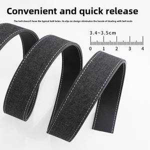 Cinturón de Mezclilla para Hombre, Diseño 2026, Versátil, Estilo Casual y de Negocios, Hebilla Deslizante de Alta Gama - Product Image 3