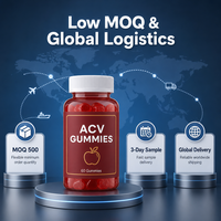Usine OEM/ODM – Vitamines pour adultes sous marque privée – Gommes au vinaigre de cidre antioxydant pour la perte de poids et la santé intestinale