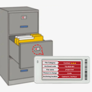 Marcador de Archivos Electrónico, Indexador de Papel Electrónico para Archivos, Pantalla de Tinta Electrónica con Tecnología IoT, Etiqueta Electrónica para Estantes (ESL) para el Ecosistema de Oficina - Product Image 1