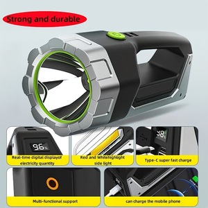 Rechargeable <b>Flashlight</b> 19.4cm <b>Led</b> High Power 1000m Beam Distance Camping Outdoor Use - Product Image 5