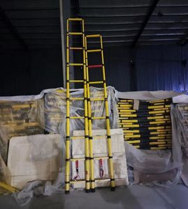 Sợi thủy tinh hai mặt 3 bước gấp thang có thể thu vào 4-12 chân cắt chống ăn mòn chống cháy - Product Image 6