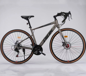 จักรยานเสือหมอบดีไซน์ทันสมัย ระบบเบรกดิสก์คู่ ขายดี รุ่นใหม่ สีเหลือง แดง ขาวธรรมดา สำหรับแข่งขัน  โครงเหล็กแบบกำหนดเอง สำหรับฝึกซ้อม RACE - Product Image 3