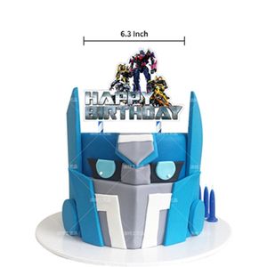 Suministros para Fiesta <span class=keywords><strong>de</strong></span> Cumpleaños <span class=keywords><strong>de</strong></span> Transformers, Decoración <span class=keywords><strong>de</strong></span> Fiesta que Incluye Pancarta <span class=keywords><strong>de</strong></span> Feliz Cumpleaños, Adorno para Pastel, Globo para Niños, Adolescentes y Hombres, Regalo - Product Image 4