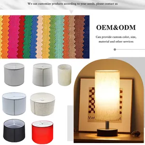 Modern Custom Lamp Covers Hotel Lamp Shades Round Fabric Table Lamp Shade Night Light Lampshade