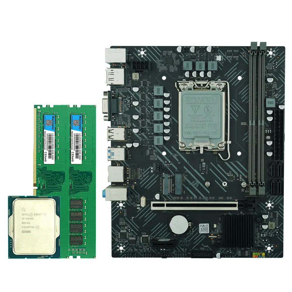 Nieuw Bord H610 Gaming Moederbord Voor Intel Core 5 12400 I7 12700 12700f Cpu Lga 1200 Socket