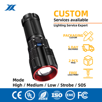 Nouvelle lampe torche laser 2023, ultra-lumineuse, rechargeable, puissante, longue portée, affichage numérique, haute puissance, en alliage d'aluminium