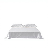 Parure de lit quatre pièces en pur coton pour hôtels – Draps, taies d'oreiller et housses de couette – 80 fils/cm² – Vente en gros pour hôtels