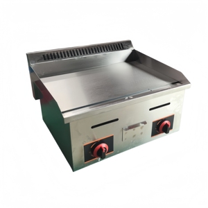 Gril Plancha Commercial en Acier Inoxydable et Fonte à Gaz GPL, Nettoyage Facile pour Restaurants, Chariots de Restauration, Équipement de Friture de Steaks - Product Image 1