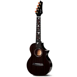 Enya EUT-M6 26 Inch Tenor Ukelele Hoogglans Aaa Massief Mahonie Akoestische Snaarinstrumenten Mini Gitaar Met Pick-Up Ukelele