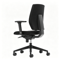 Chaise de bureau moderne en tissu pour étudiants et personnel, chaise de bureau ergonomique compacte pour la maison et le bureau, chaise pivotante de petite taille