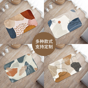 Thick Flannel Area <b>Rug</b> Abstract Pattern Rectangle Modern Home Decor Plush Carpet Dirt Resistant - Product Image 4