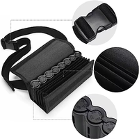 Sac de rangement organisateur de pièces de monnaie en euros pour serveur britannique avec fermeture à bouton Design de mode Matériau en polyester