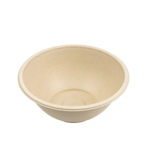 Bol jetable biodégradable Harvest Brand de 1000 ml en bagasse naturelle, durable et écologique, compatible micro-ondes, pour salade/gâteau, avec couvercle biodégradable - Product Image 3