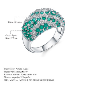In Stock Series 925 Silver Inlaid <b>Crystal</b> Rhinestone Vintage Women's Wedding Gemstone <b>Rings</b> Direct From Manufacturer - Product Image 5