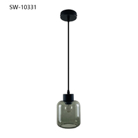 Lámpara Colgante Decorativa para Cafetería, Estilo Postmoderno Nórdico, para Restaurante, Bar, LED, Vidrio, Minimalista, Plateada, Luces Nórdicas