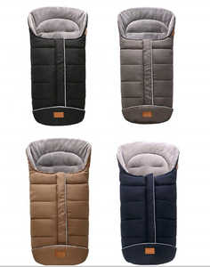 En gros Sac de couchage d'hiver pour poussette, coupe-vent, chaud et épais, avec manchons de pieds, sac de voyage et de rangement pour bébé, unisexe, en nylon avec fermeture éclair - Product Image 6