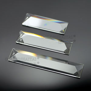 Luminária suspensa retangular transparente k9, lustre cristal prisão - Product Image 1