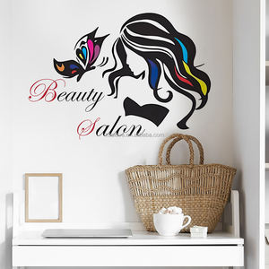 Bellezza cura della pelle farfalla colore <span class=keywords><strong>adesivi</strong></span> <span class=keywords><strong>murali</strong></span> semplice <span class=keywords><strong>salone</strong></span> di bellezza decorazione parrucchiere carta da parati autoadesiva <span class=keywords><strong>adesivi</strong></span> <span class=keywords><strong>murali</strong></span> - Product Image 4