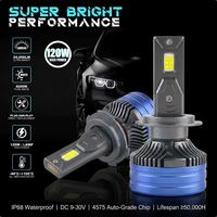 Kit de phares LED V60 nouvelle génération 120W 24000LM Blanc froid 6000K, accessoires universels pour véhicules, ampoules auto 9005 9006, tendance