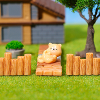 Clôtures et murs miniatures en résine en gros, accessoires pour jardins féeriques, miniatures pour maisons de poupées, ornements de jardin, décorations en briques et pierres