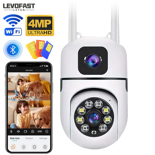 LEVOFAST Wholesale Manufacturer Wireless PTZ Camera 360 Degree HD Night Vision Cloud Storage CCTV WIFI Camera for Baby Use