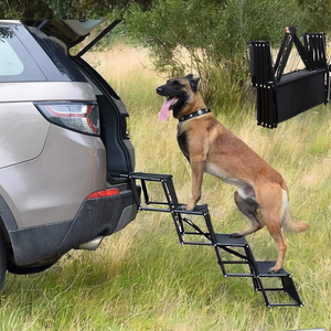 आउटडोर कार पालतू जानवर की आपूर्ति कुत्ते बिल्ली सीढ़ी फोल्डेबल रैंप सीढ़ियां - Product Image 2