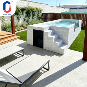 Eco-Friendly Fiberglass <b>Pool</b> Kit UV Resistant for Long-Term Use and Easy Setup for Resort-Style Backyard Fun - Product Image 1