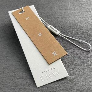 Papel especial de marca personalizado, tamaño privado, fabricación colgante de ropa, diseño simple, papel impreso, etiqueta de cartón - Product Image 6