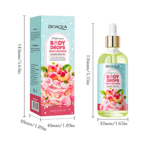 Aceite Corporal Nutritivo <span class=keywords><strong>BIOAQUA</strong></span> <span class=keywords><strong>Peach</strong></span> Macaron, Hidrata, Humecta, Mejora la Sequedad, Suaviza la Piel del Cuerpo, Aceites con Fragancia Ligera - Product Image 6