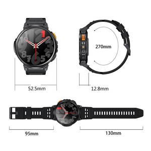 Người Đàn Ông Mới Thể Thao Ngoài Trời K66 Smartwatch Đèn Pin Không Thấm Nước Bt Cuộc Gọi 1.85 ''Màn Hình Lớn 730MAh Pin Lớn Thông Minh Đồng Hồ 2024 - Product Image 5