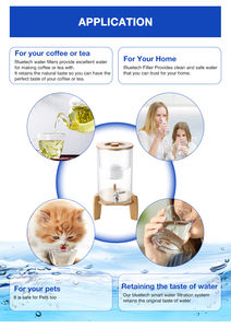 Thuisgebruik Glas Alkalisch Waterfilter <span class=keywords><strong>Dispenser</strong></span> Aanrecht Waterfiltratiesysteem Verwijdert Chloormetalen En Sedimenten - Product Image 5