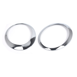 Mini Headlight Trim Ring 2001-2006 Electroplated <b>ABS</b> Plastic For BMW R50 Bumper Cover - Product Image 1