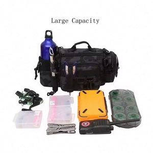 Sac de sport multifonctionnel d'extérieur, imperméable, pour la pêche, le rangement de matériel, le transport de leurres, grand format, échantillon gratuit - Product Image 3