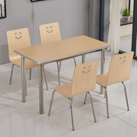 Ensemble de table à manger rectangulaire moderne de haute qualité, écologique, durable et peu encombrant pour restaurant, 6 places, 4 chaises, salon