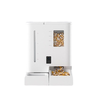 Distributeur d'eau et de nourriture intelligent pour animaux de compagnie, contrôlé par application, facile à nettoyer, grande capacité, en ABS de qualité alimentaire pour la maison