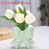M Creative Art Déco Design Arc Vase Vintage Porcelaine Fleur Arc Forme Vase En Céramique Ensemble Décor À La Maison et Centres De Mariage