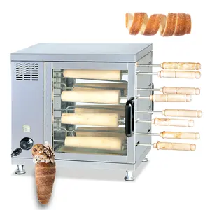 kurtoskalacs kurtos kalacs roller chimney cake oven kurtos kalacs macchina bakery snack trdelnik grill machine stainless steel