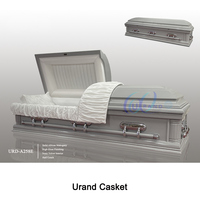 Ataúd de Madera Estilo Americano para Adultos, Artículos Funerarios de Alta Calidad al por Mayor