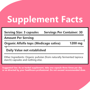 Suplemento de Minerales de Alta Calidad, Cápsulas Orgánicas de Alfalfa, Mejoran el Sistema Inmunológico, Cápsulas de Suplemento Herbal - Product Image 2