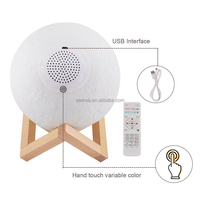 Cadeaux Eid Mubarak Hajj, lampe lunaire 3D, télécommande par application, haut-parleur Coran avec lumière de nuit LED, Sq168