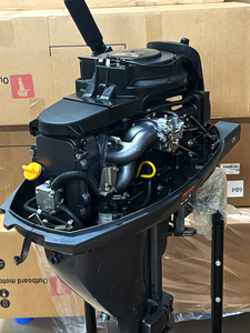 Nouveau produit en promotion : Moteur hors-bord 4 temps 15 CV à démarrage et commande à distance, alimenté à l'essence - Product Image 1