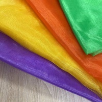 Nouvelle vente chaude de rideaux transparents en organza turc avec garniture en dentelle pour chambre à coucher et vêtements